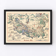 Victoria Vintage Map 1939