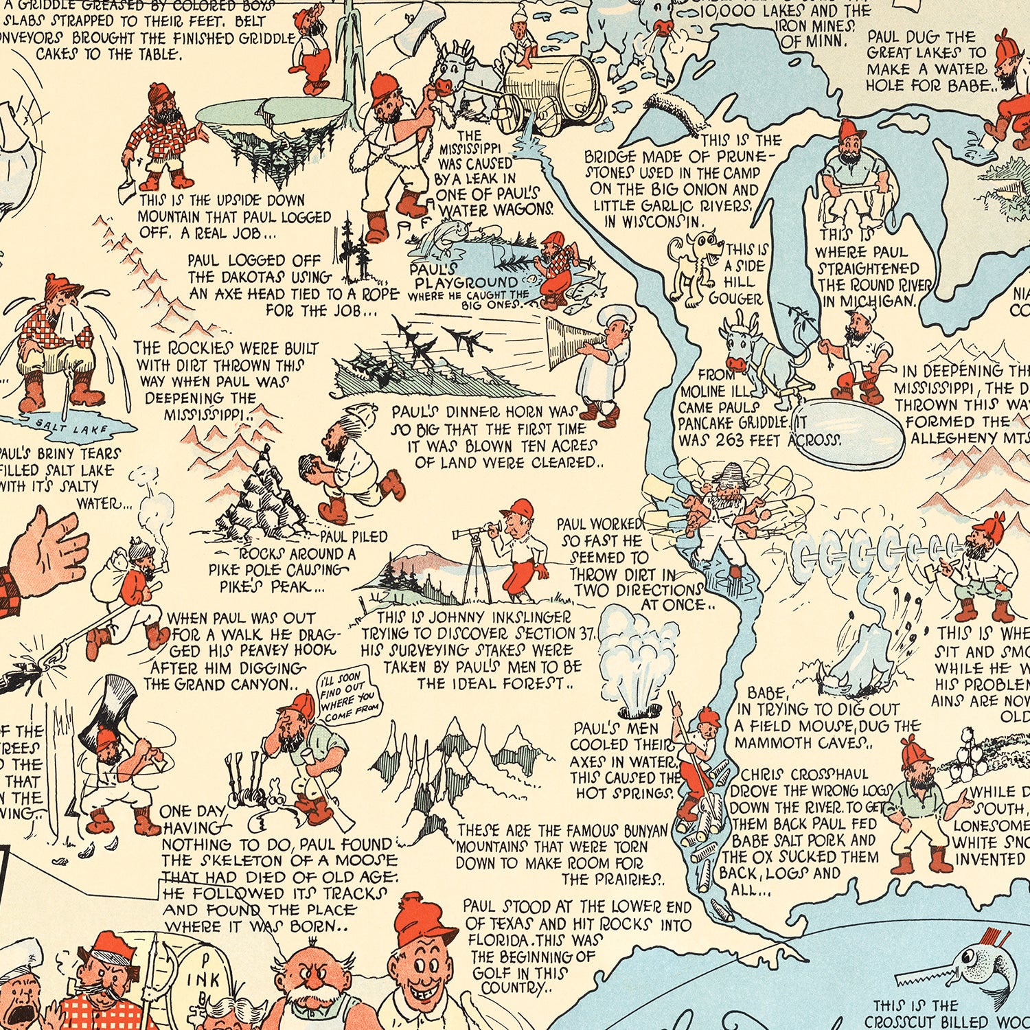 Restored historic details from the 1935 country map of County