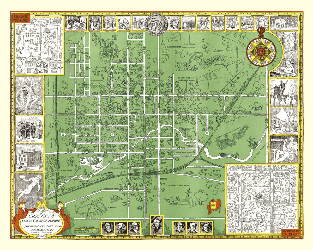 Preview of Vintage Map of Oberlin College, 1929