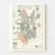 Vintage Map of Wayne Township, Marion County, Indiana 1922