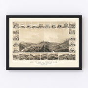 Scotts Bar Vintage Map 1856