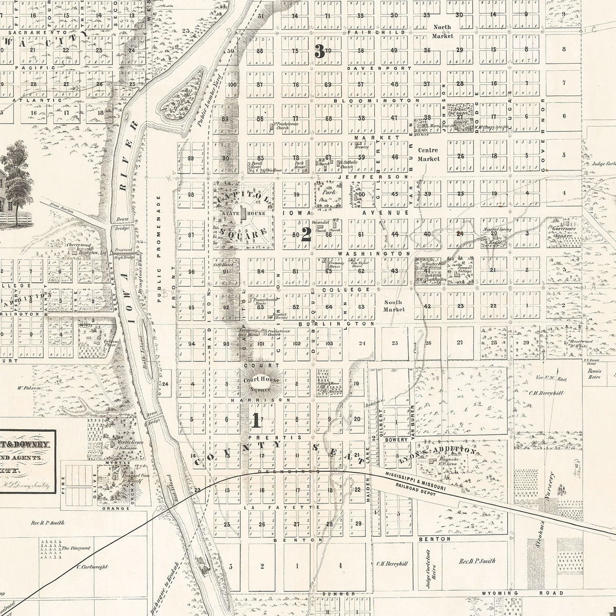 Vintage Iowa City Maps