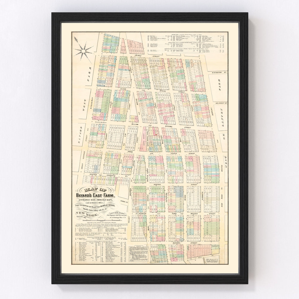 Little Italy Vintage Map 1869