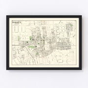 Jamaica Queens Vintage Map 1873