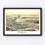 Peckville Vintage Map 1892