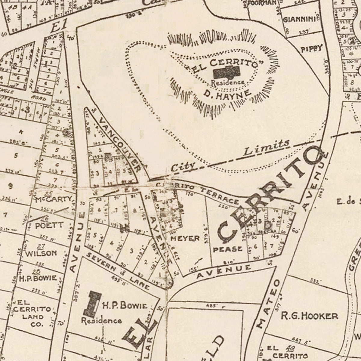 Vintage San Mateo Maps
