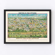 Jerusalem Vintage Map 1900