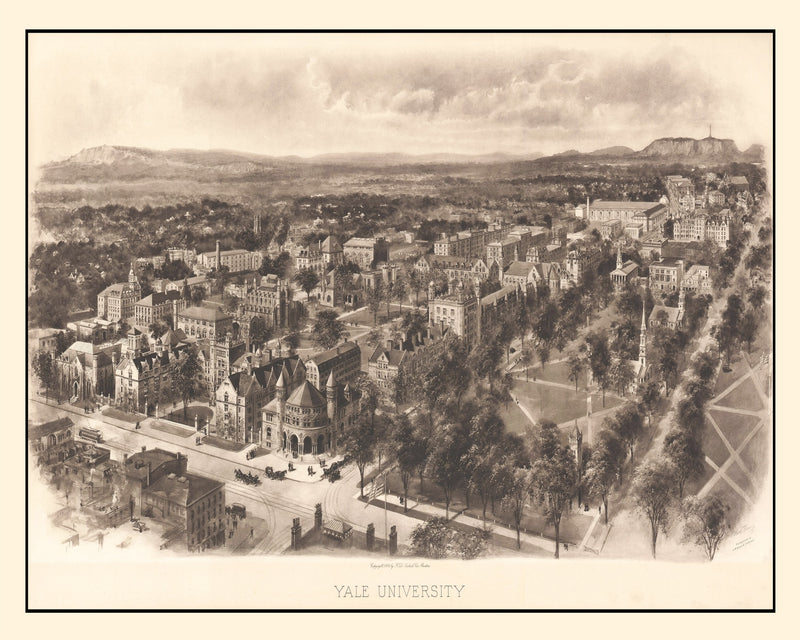 Size comparison using Vintage Map of Yale University, 1906