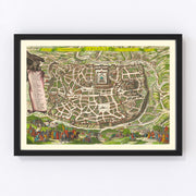 Jerusalem Vintage Map 1645