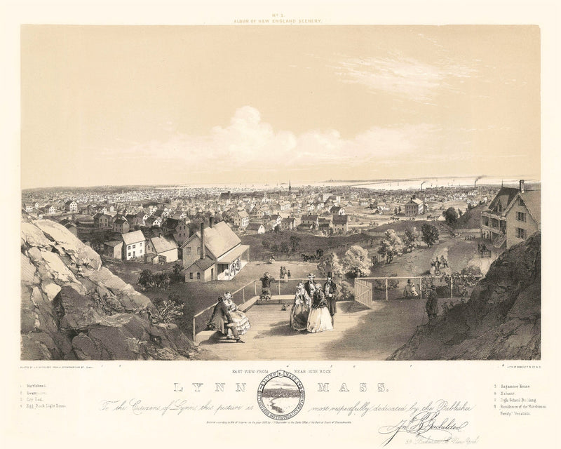 Size comparison using Vintage Map of Lynn, Massachusetts 1856