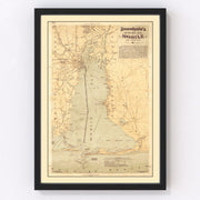 Mobile Vintage Map 1889