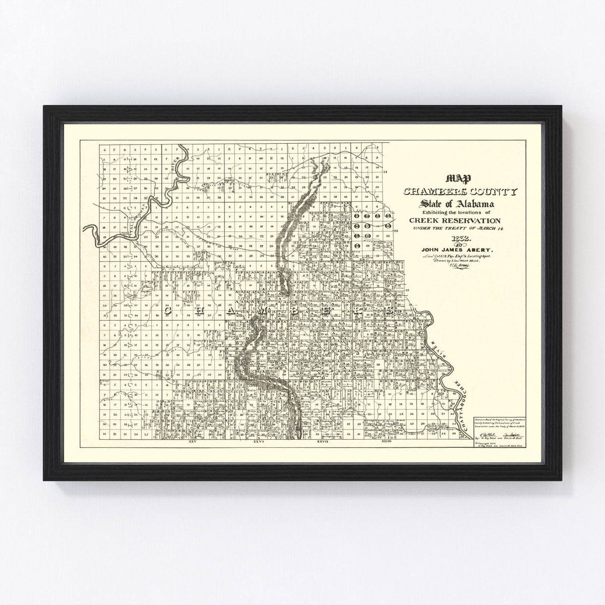 Chambers County Vintage Map 1974