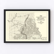 Chambers County Vintage Map 1974