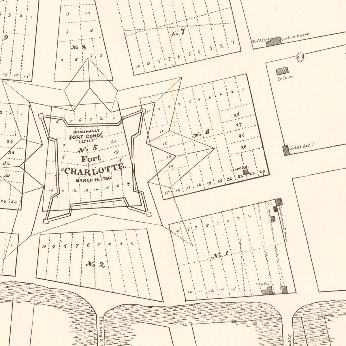 Restored historic details from the 1880 misc. attraction map of County, Alabama
