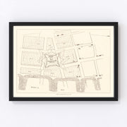 Alabama Vintage Map 1880