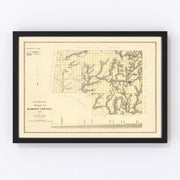 Marion County Vintage Map 1878