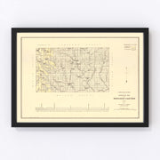 Winston County Vintage Map 1878