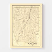 map of Butler County