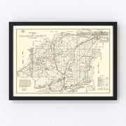 Calhoun County Vintage Map 1930