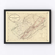 Jefferson County Vintage Map 1892