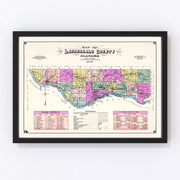 Lauderdale County Vintage Map 1907