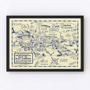 Washington State University Vintage Map 1946