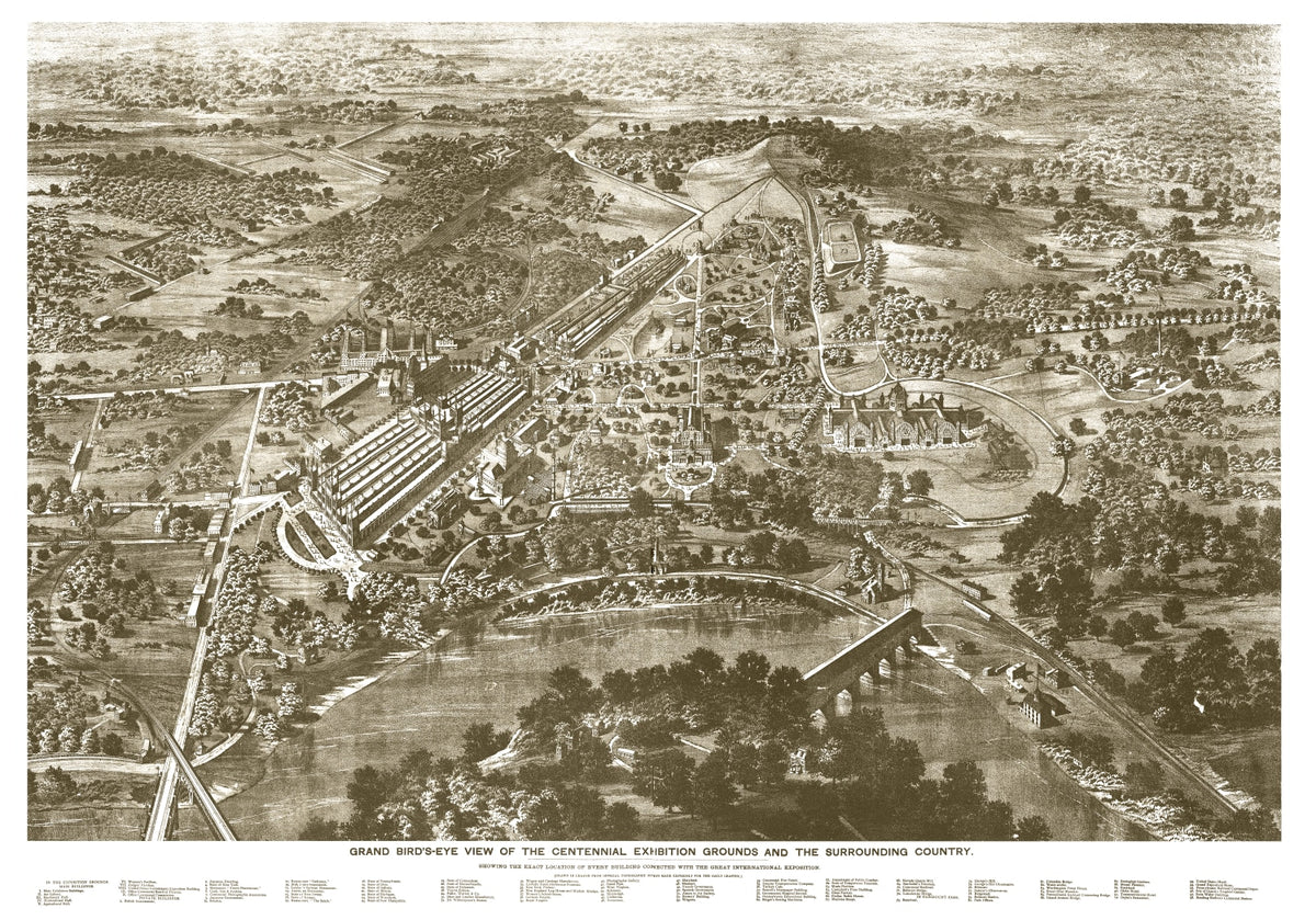 Preview of Vintage Map of Philadelphia, Pennsylvania 1876