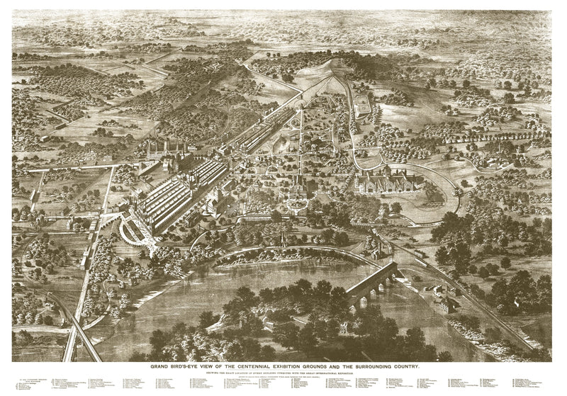 Size comparison using Vintage Map of Philadelphia, Pennsylvania 1876