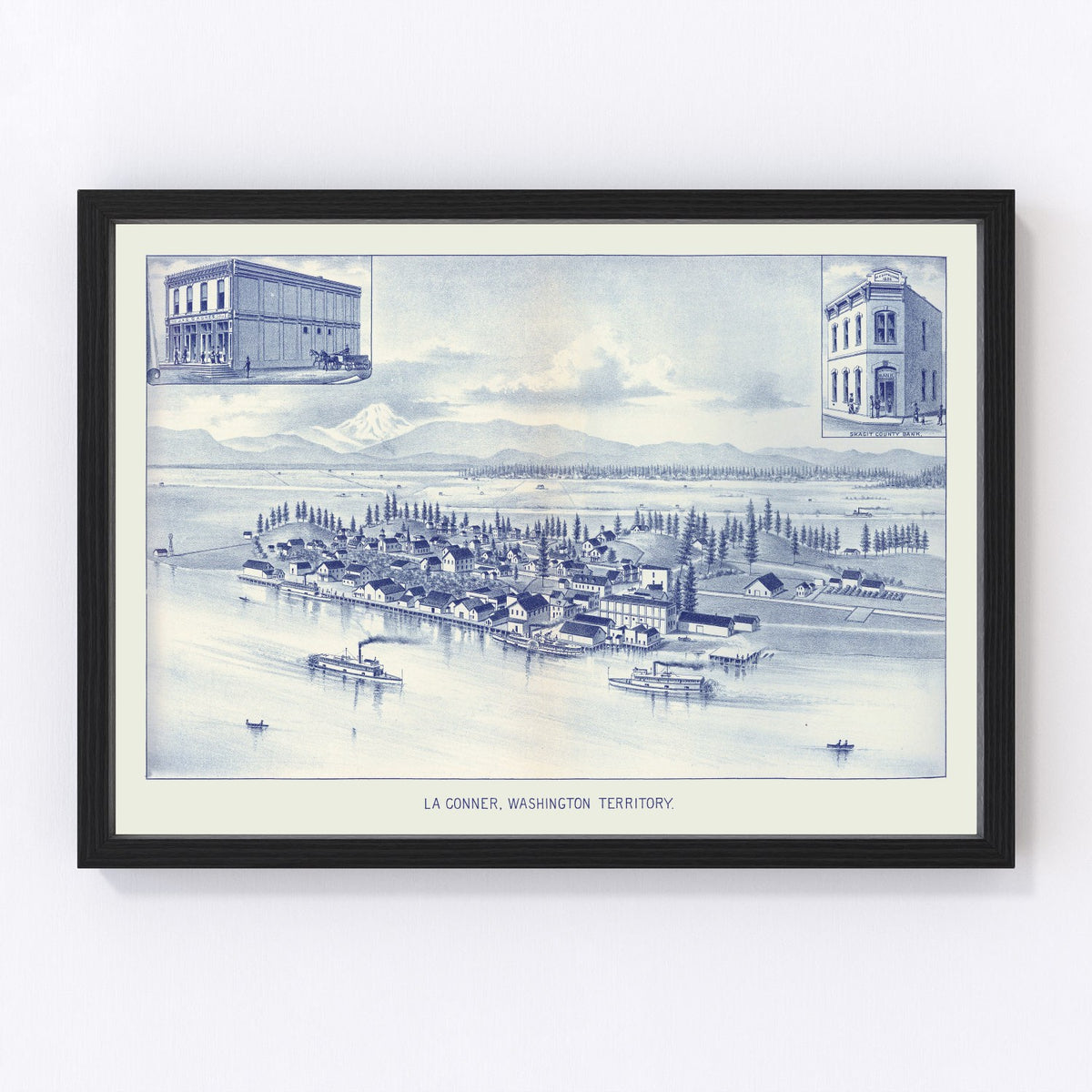 La Conner Vintage Map 1889