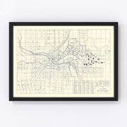 Washington State University Vintage Map 1920