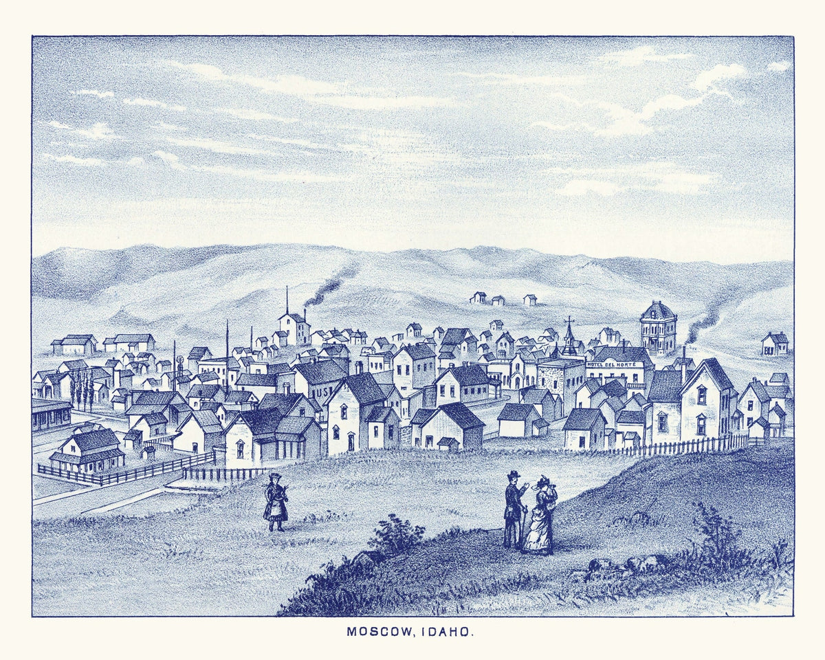 Preview of Vintage Map of Moscow, Washington 1889