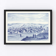 Moscow Vintage Map 1889