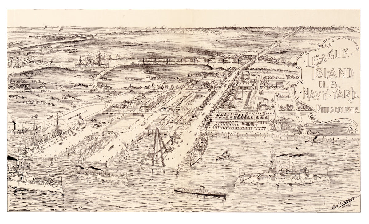 Preview of Vintage Map of Philadelphia, Pennsylvania 1897