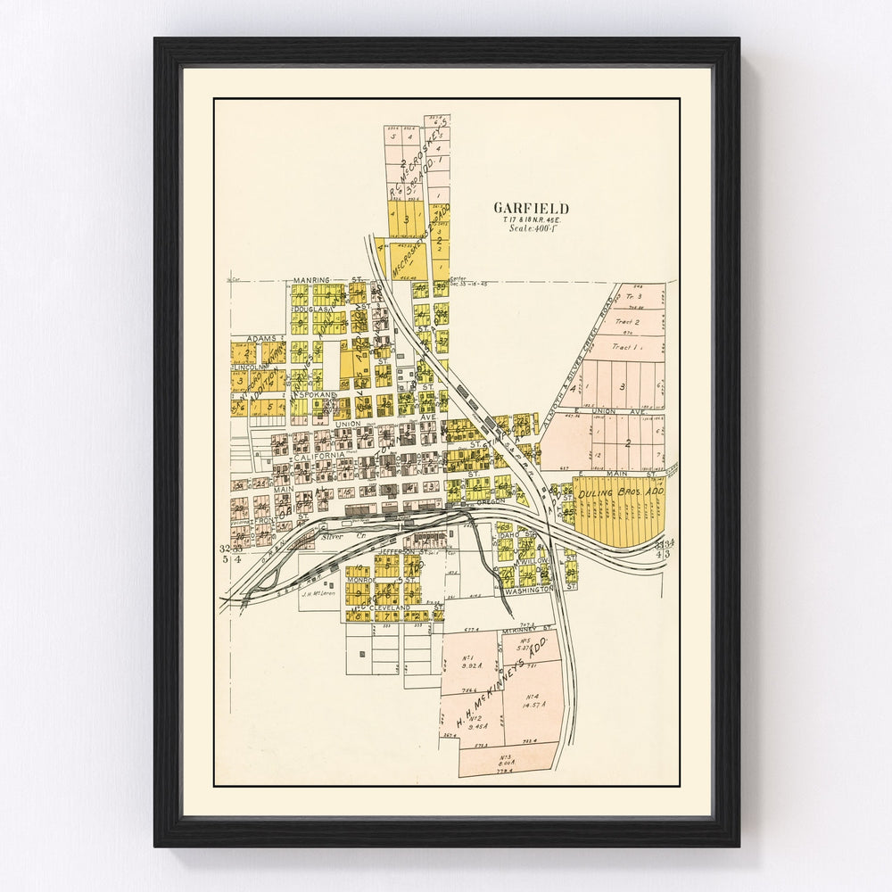 Garfield Vintage Map 1910