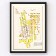 Union Town Vintage Map 1910