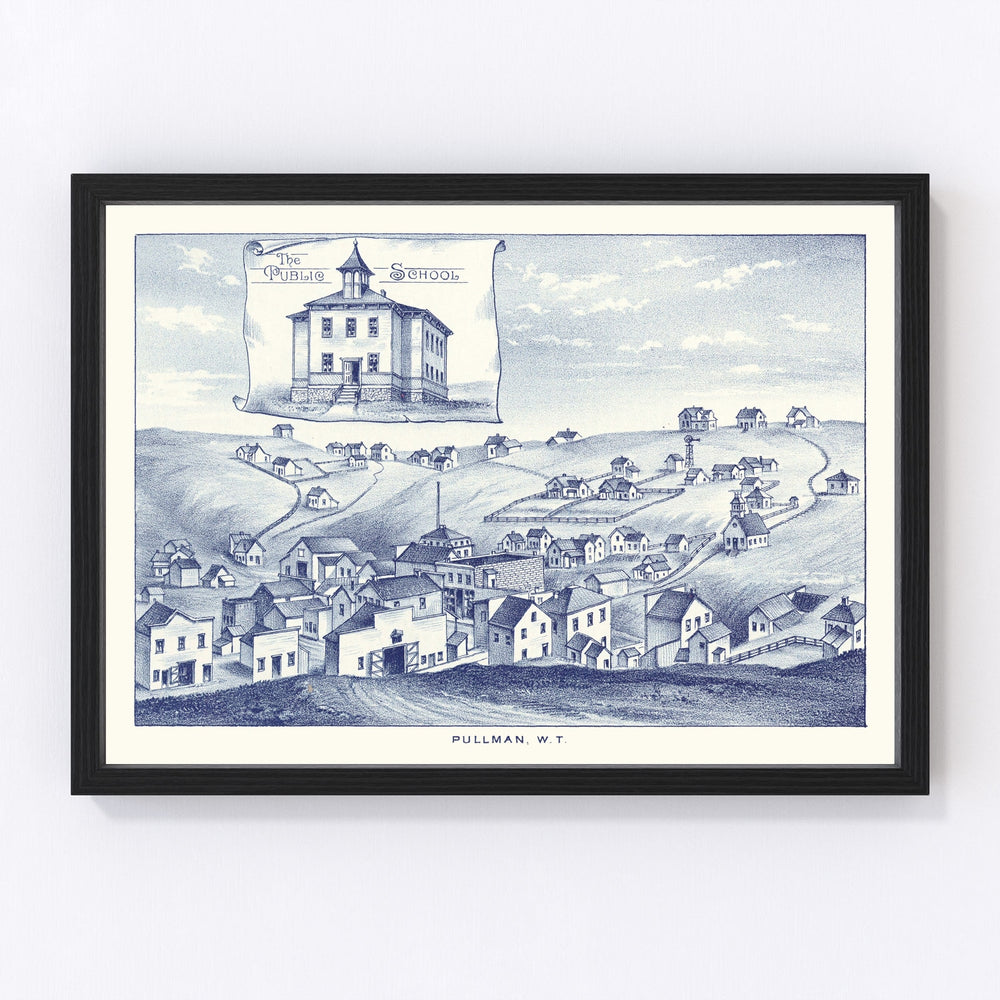 Pullman Vintage Map 1889
