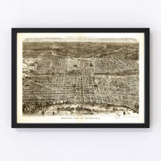 Philadelphia Vintage Map 1872