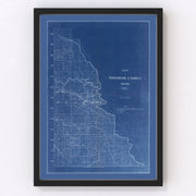 Shoshone County Vintage Map 1907