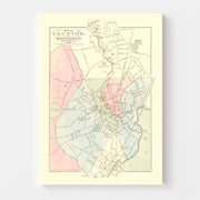 map of Taunton