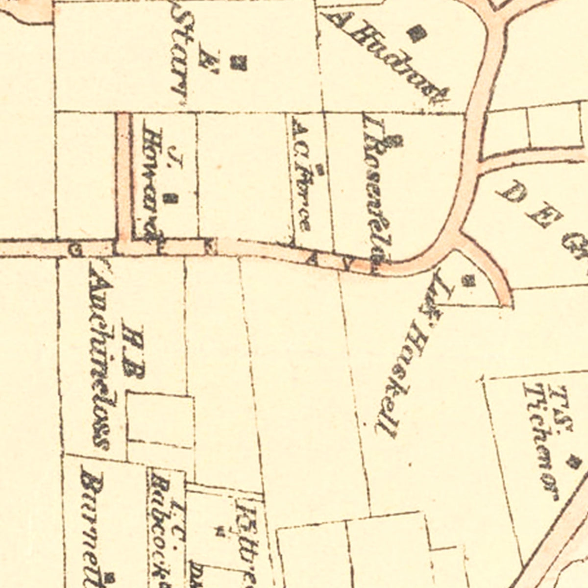 Restored historic details from the 1870 misc. attraction map of County, New Jersey