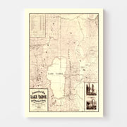 map of Lake Tahoe