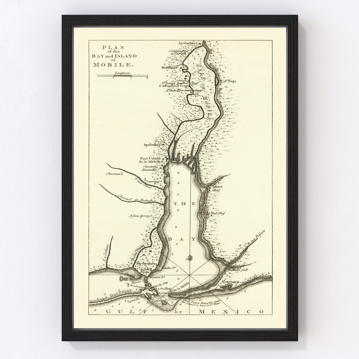 Mobile Vintage Map 1763