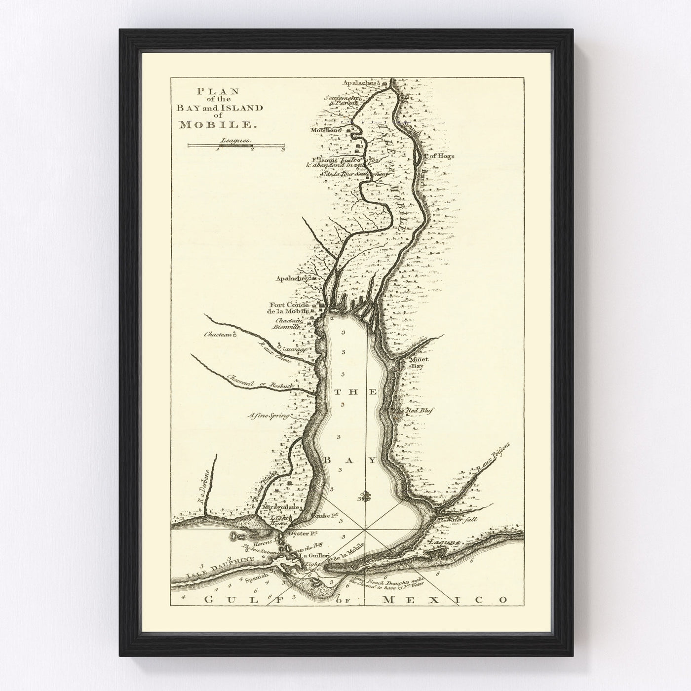 Mobile Vintage Map 1763