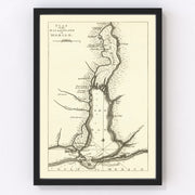 Mobile Vintage Map 1763