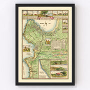 Monterey Vintage Map 1933