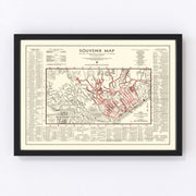 Beverly Hills Vintage Map 1938