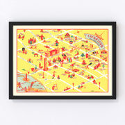 Chinatown San Francisco Vintage Map 1939