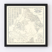 Monterey Vintage Map 1920