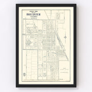 Hollister Vintage Map 1920