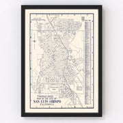 San Luis Obispo Vintage Map 1920